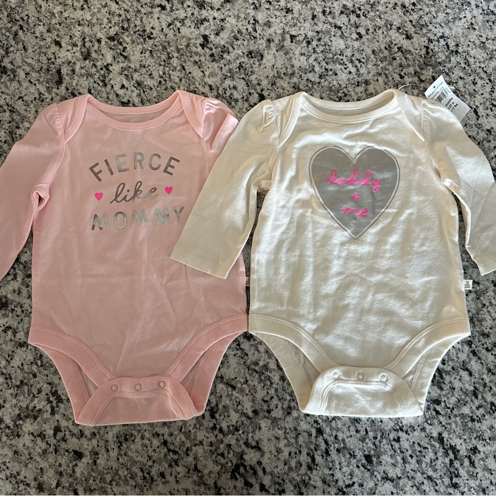 3-6 Mos Baby Gap 2 Pack Bodysuits